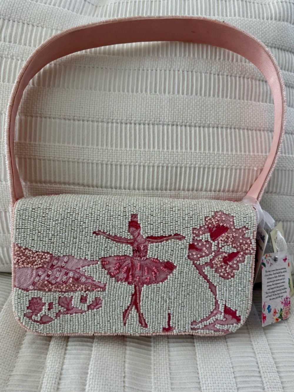 VIRAL TJMaxx / Marshalls Pink Beaded Ballerina Shoulder Bag